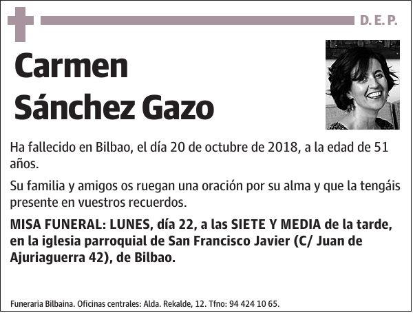 Carmen Sánchez Gazo