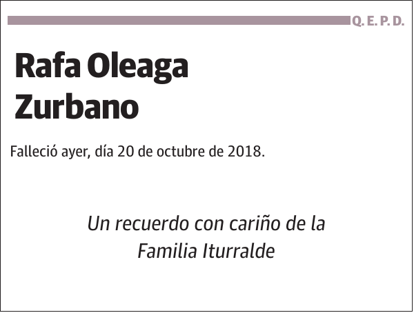 Rafa Oleaga Zurbano