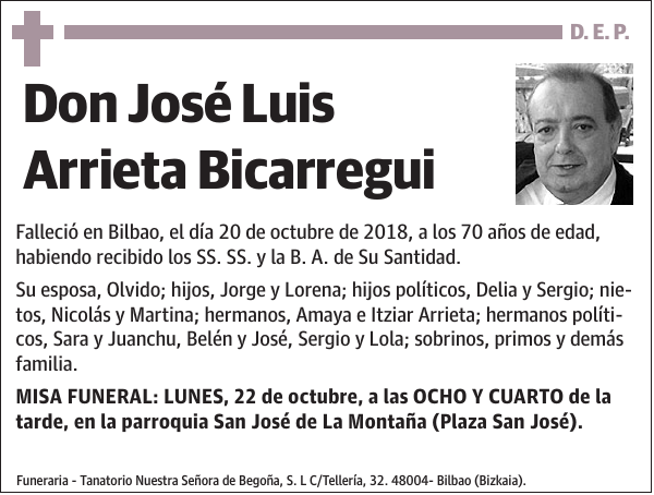 José Luis Arrieta Bicarregui