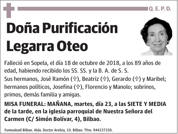 Purificación Legarra Oteo