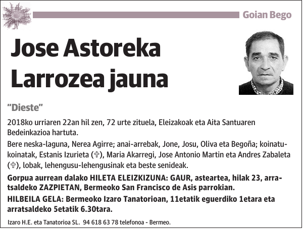 Jose Astoreka Larrozea