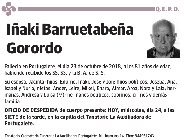 Iñaki Barruetabeña Gorordo