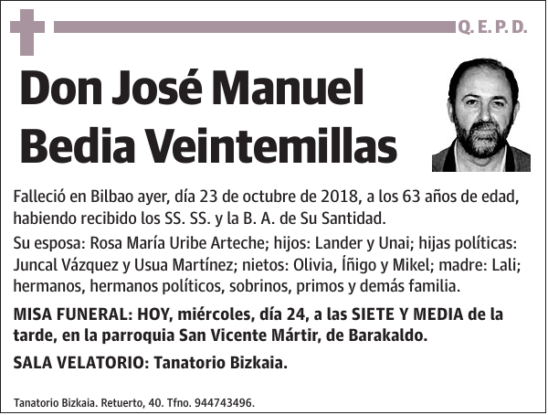 José Manuel Bedia Veintemillas