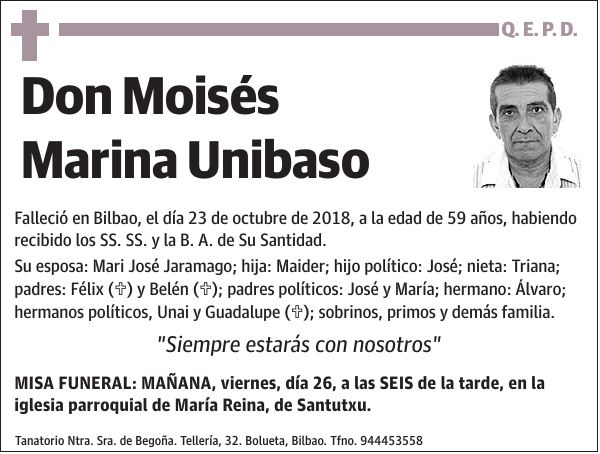 Moisés Marina Unibaso