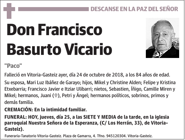 Francisco Basurto Vicario