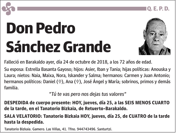 Pedro Sánchez Grande