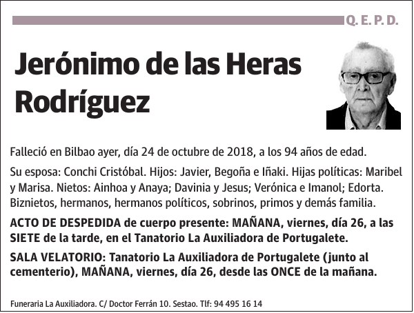 Jerónimo de las Heras Rodríguez