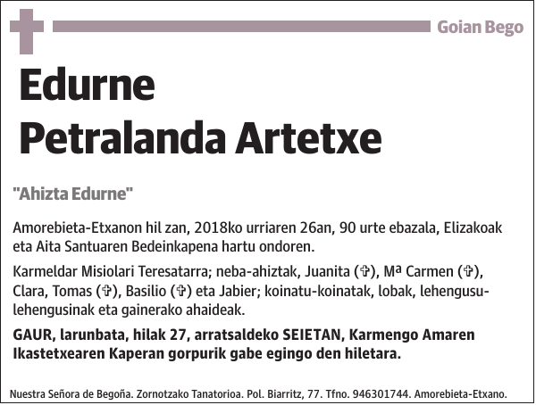 Edurne Petralanda Artetxe