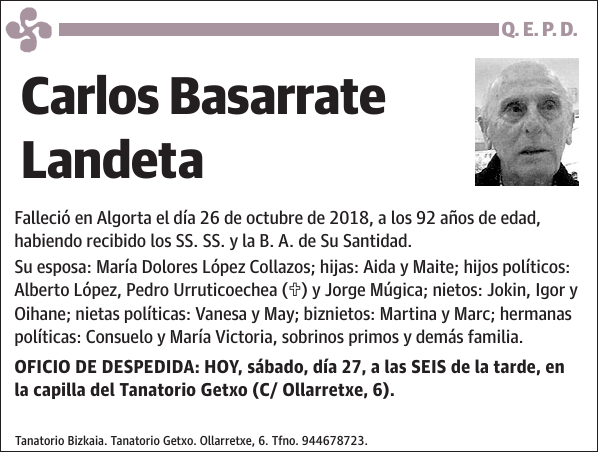 Carlos Basarrate Landeta