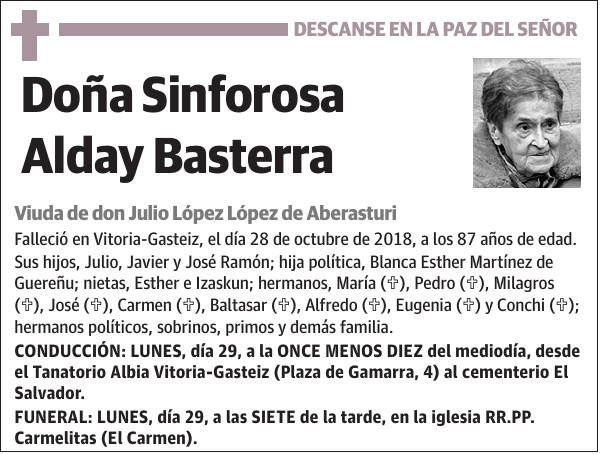 Sinforosa Alday Basterra