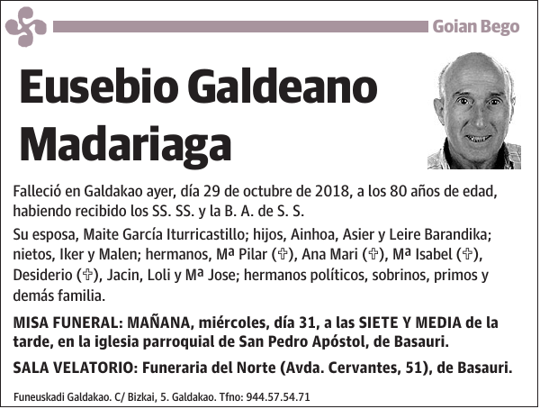 Eusebio Galdeano Madariaga