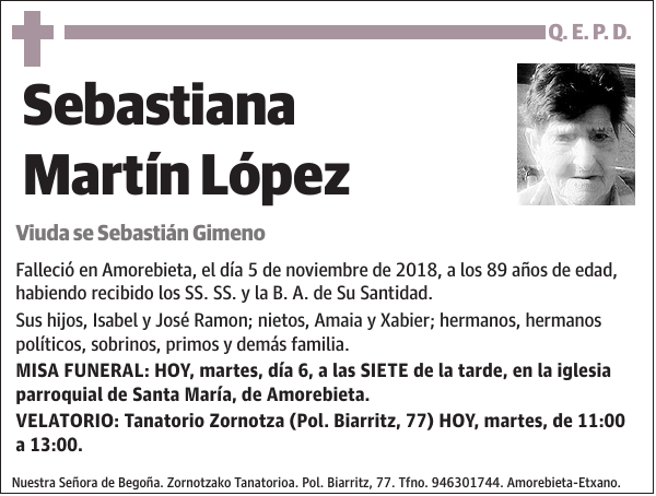 Sebastiana Martín López