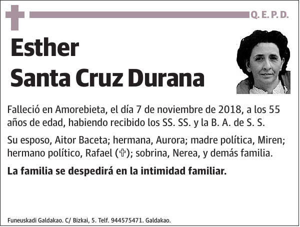 Esther Santa Cruz Durana