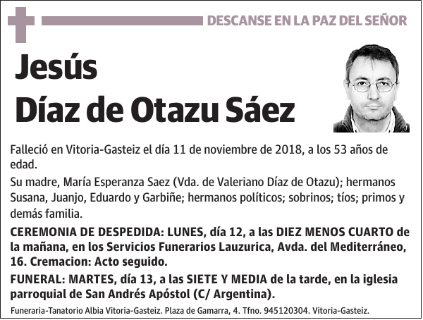 Jesús Díaz de Otazu Sáez