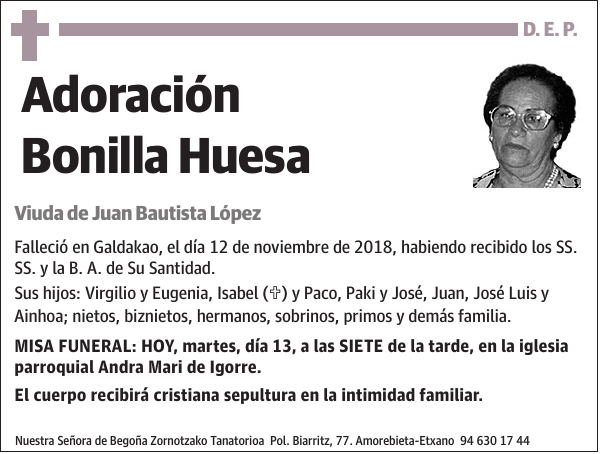 Adoración Bonilla Huesa