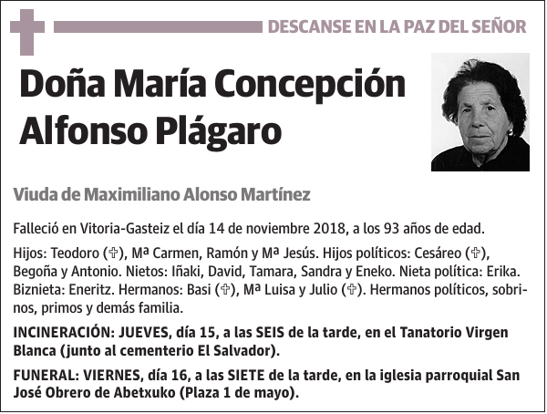 María Concepción Alfonso Plágaro