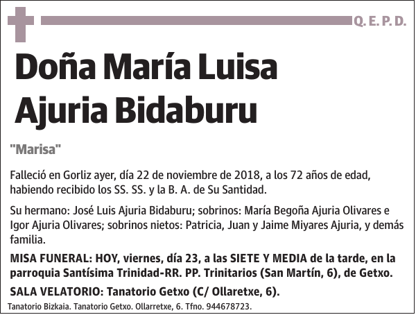 María Luisa Ajuria Bidaburu