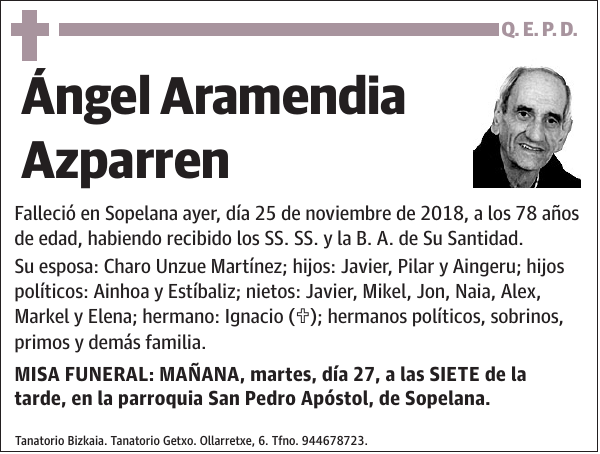 Ángel Aramendia Azparren