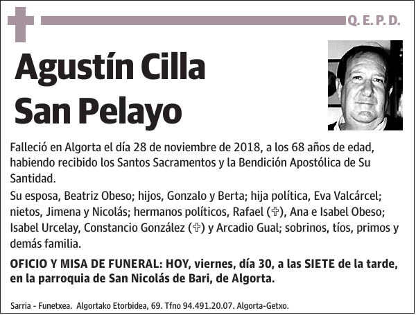 Agustín Cilla San Pelayo