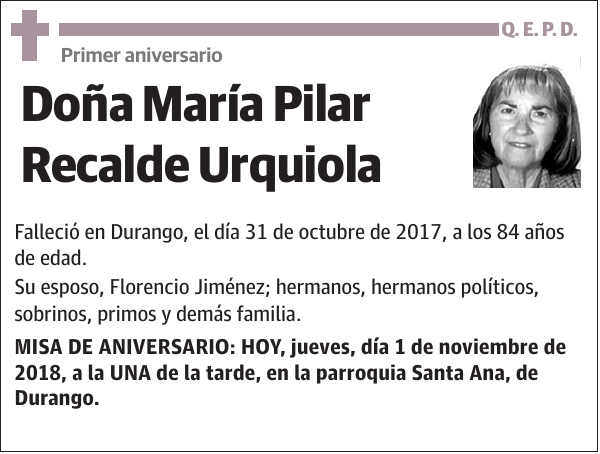 María Pilar Recalde Urquiola