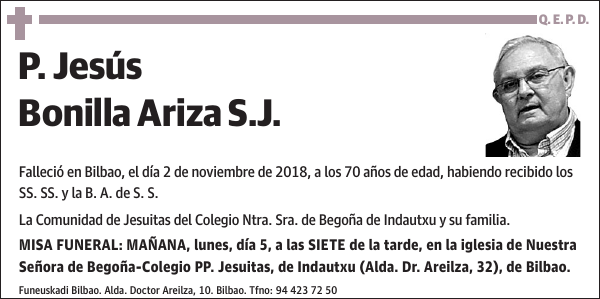 P. Jesús Bonilla Ariza S.J.