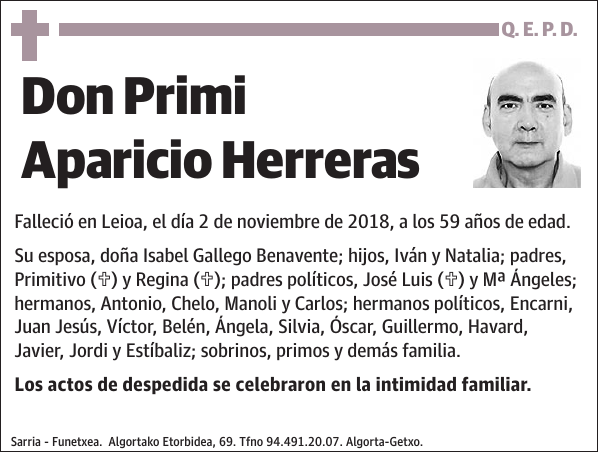 Primi Aparicio Herreras