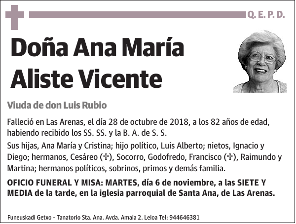 Ana María Aliste Vicente