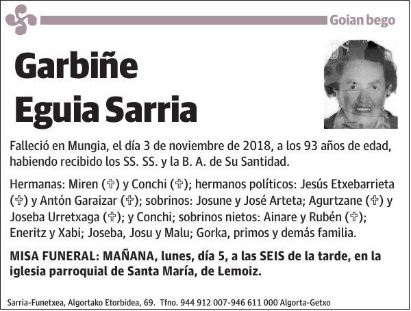 Garbiñe Eguia Sarria