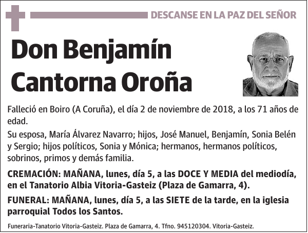 Benjamín Cantorna Oroña