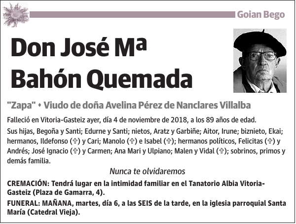 José Mª Bahón Quemada