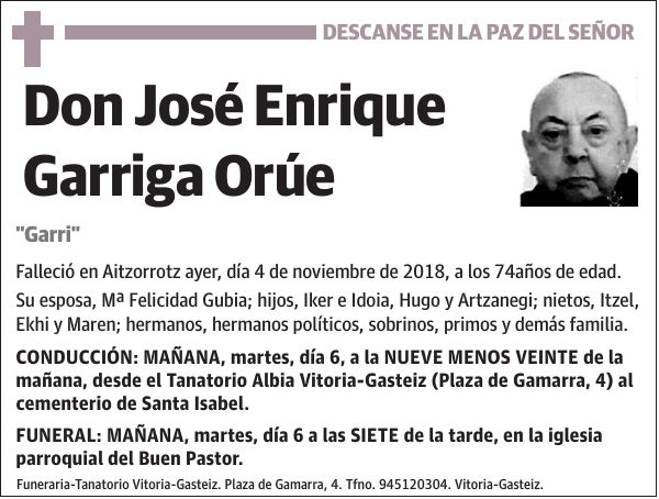 José Enrique Garriga Orúe