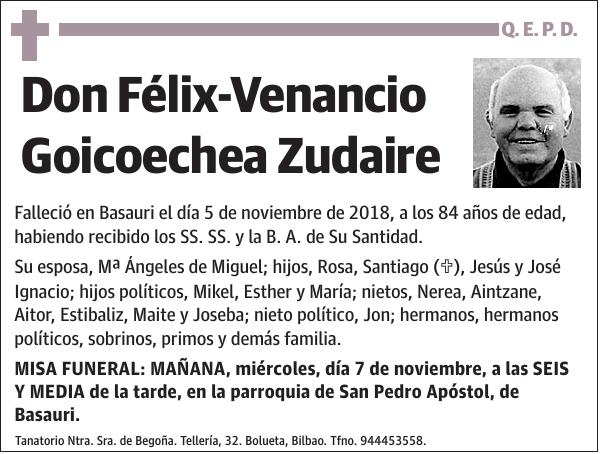 Félix-Venancio Goicoechea Zudaire