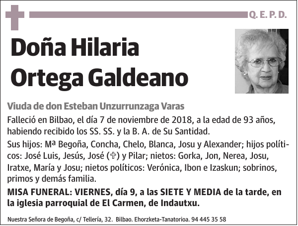 Hilaria Ortega Galdeano