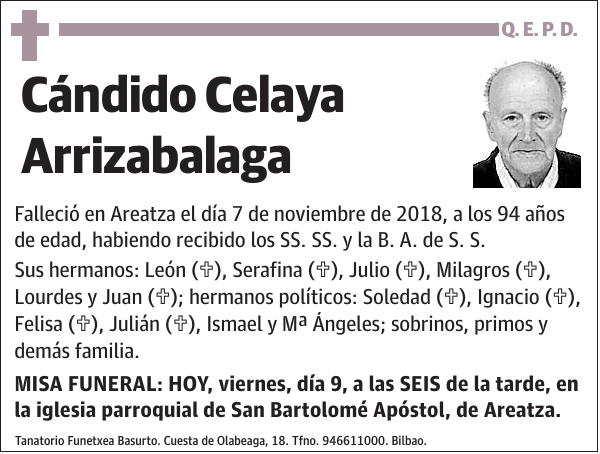 Cándido Celaya Arrizabalaga