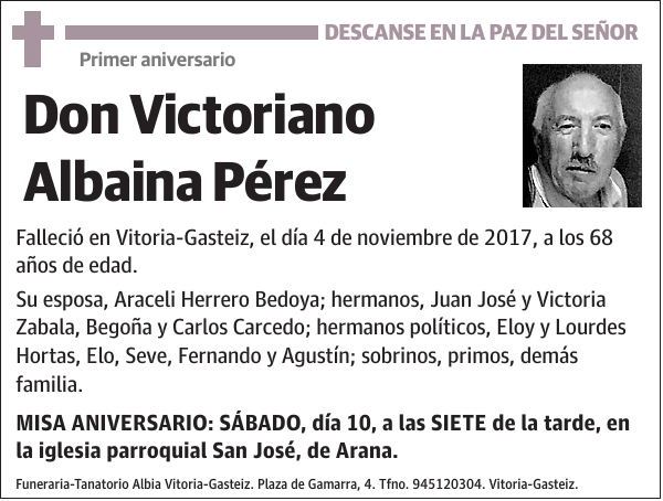 Victoriano Albaina Pérez