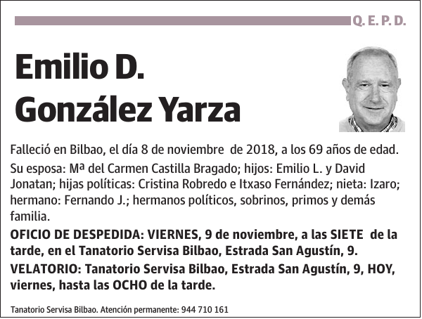 Emilio D. González Yarza