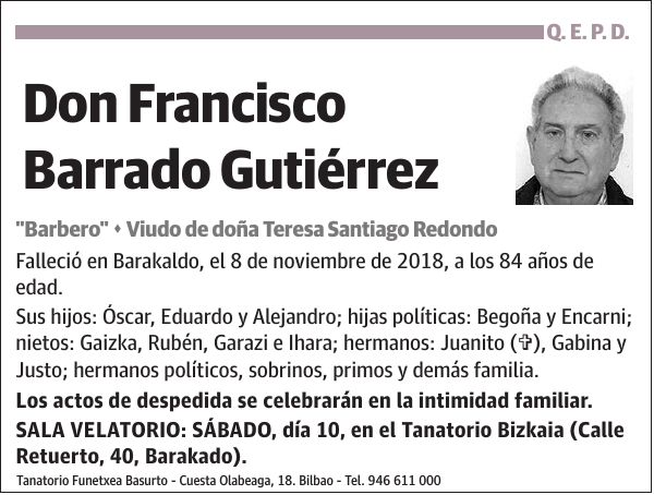 Francisco Barrado Gutiérrez