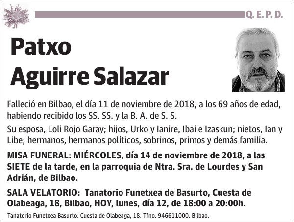 Patxo Aguirre Salazar