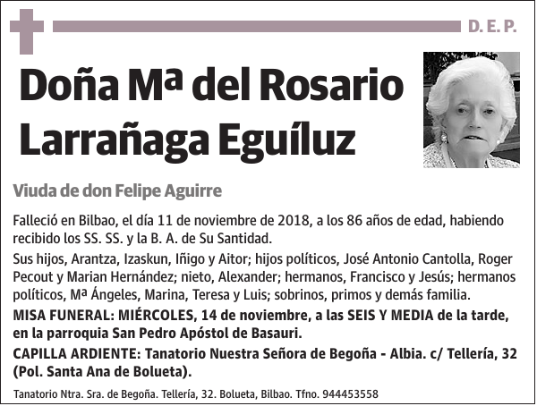 Mª del Rosario Larrañaga Eguíluz