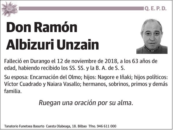 Ramón Albizuri Unzain