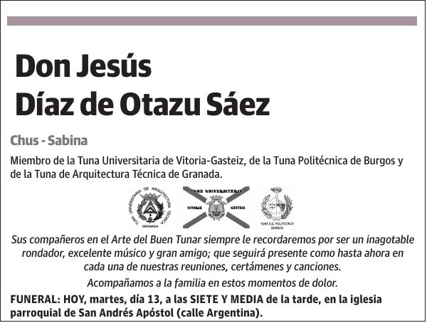 Jesús Díaz de Otazu Sáez