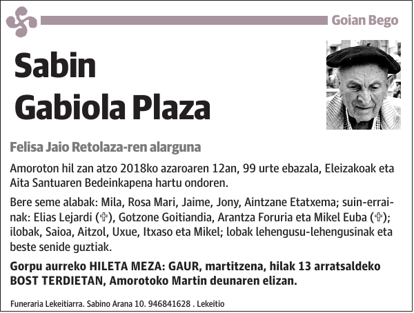 Sabin Gabiola Plaza