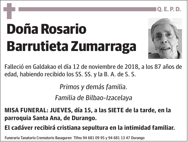 Rosario Barrutieta Zumarraga