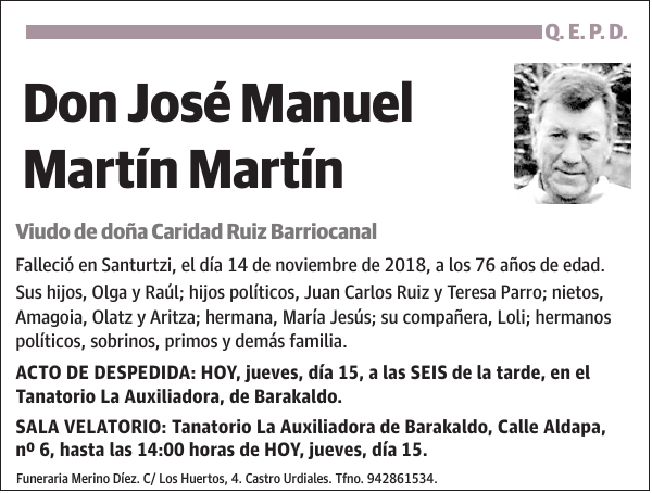 José Manuel Martín Martín