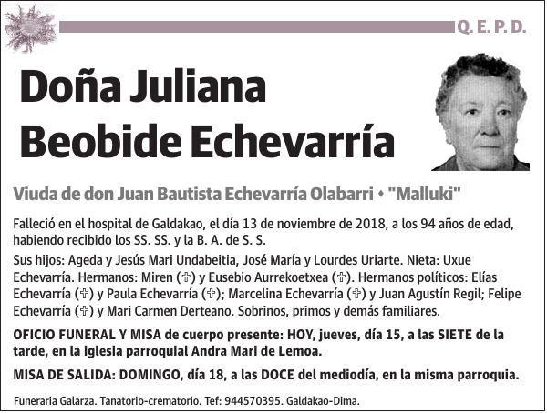 Juliana Beobide Echevarría