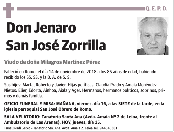 Jenaro San José Zorrilla