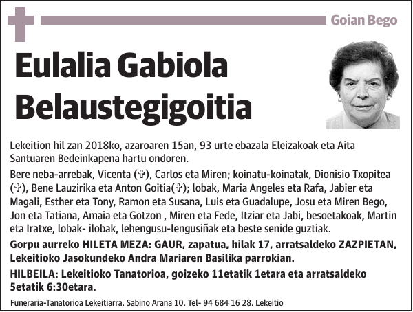Eulalia Gabiola Belaustegigoitia