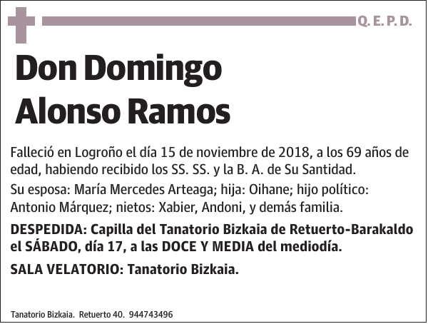 Domingo Alonso Ramos