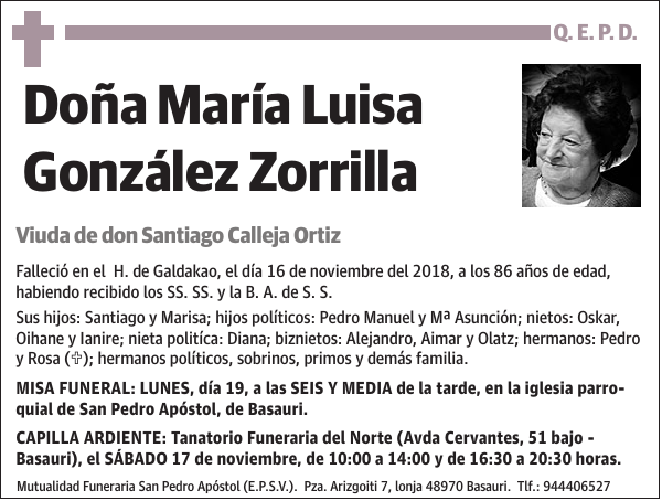 María Luisa González Zorrilla