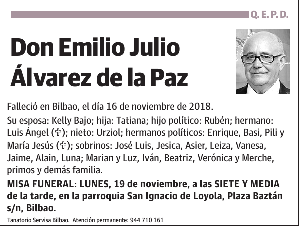 Emilio Julio Álvarez de la Paz